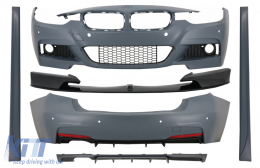 image-73-Bodykit Frontsplitter Diffusor für BMW 3 F30 11-19 M-Performance Look Kohlenstoff