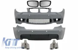 image-77-BodyKit para BMW 1 E81 E87 2004-2011 M Look Escape Silenciador Consejos Cromo