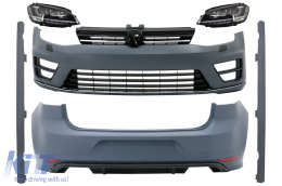image-6-BodyKit Scheinwerfer 3D LED TFL für VW Golf 7 VII 12-17 R Design Stoßstangen-