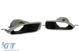 Bodykit Spoiler Kühlergrill für BMW G20 G21 M340i Look Silber Endrohre Diffusor-image-6085444