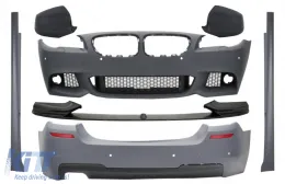 image-59-Bodykit Spoiler Lippe Spiegel Abdeckungen Kohlenstoff für BMW 5 F10 Non LCI 11-14 M Look