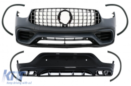 image-22-Bodykit Stoßstange für Mercedes GLC Coupe Facelift C253 Sport Line 20+ GLC63 Design