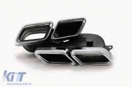 Bodykit Stoßstange für Mercedes GLE Coupe C292 2015-2019 Endrohre Kühlergrill-image-6006214