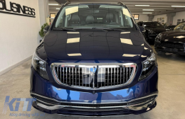 Bodykit Stoßstange für Mercedes V-Klasse W447 2014-03.2019 2020 Design Kühlergrill-image-6127963