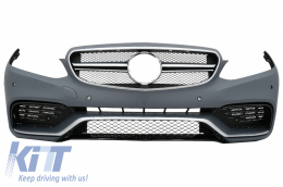 Bodykit Stoßstange für Mercedes W212 Facelift 13-16 E63 Look Seitenschweller Endrohre-image-6045408