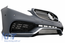 Bodykit Stoßstange für Mercedes W212 Facelift 13-16 E63 Look Seitenschweller Endrohre-image-6045412