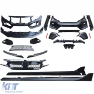 Bodykit TR Stoßstangen, Seitenschweller, Kühlergrill geeignet für Honda Civic FC 16-20 Limousine-image-6268363