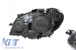 Bodykit Umbau für Mercedes W204 07-14 Scheinwerfer C-Klasse Facelift C63 Look-image-5995069