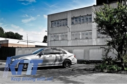 Bodykit Umbau für Mercedes W204 07-14 Scheinwerfer C-Klasse Facelift C63 Look-image-5995079