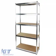 image-28-Bolzenfreies Regal zur Lagerung, Werkstattregal 1800x900x400mm, verzinkter Stahl
