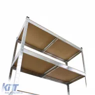 Bolzenfreies Regal zur Lagerung, Werkstattregal 1800x900x400mm, verzinkter Stahl-image-6198609