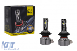 image-6-Bombillas Faros H7 LED conversión coche faro alta potencia 6500K KIT
