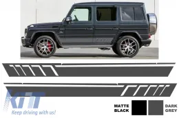 image-4-Bočne naljepnice Vinil tamno siva pogodna za MERCEDES G-klasa W463 (1989-2017)