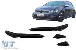 image-78-Bočne peraje prednjeg branika prikladne za VW Golf 7.5 5G R Hatchback ( Branik ) Piano crna