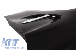Bonnet capuche pour BMW 3 F30 F31 2011-2019 M3 GTS Look Ailes avant Noir Chrome-image-6065797