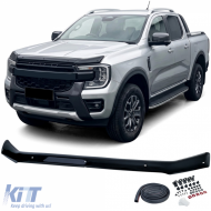 Bonnet protector stone chip guard black gloss for Ford Ranger T9 from 2023