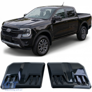 Bonnet Scoop Set Gloss Black suitable for Ford Ranger T9 from 2022