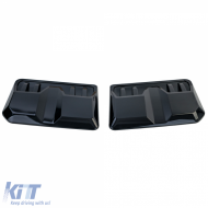Bonnet Scoop Set Gloss Black suitable for Ford Ranger T9 from 2022-image-6210482