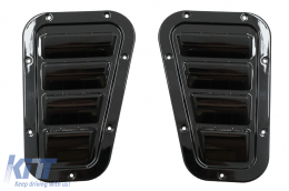 Bonnet Vents Air Intake suitable for Land Rover Defender 90/110/130 (1990-2016) Glossy Black - FSLRD