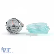 Boostdruckanzeige, zusätzliches Installationsinstrument, 52mm, verchromt, blau beleuchtet-image-6192946