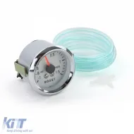Boostdruckanzeige, zusätzliches Installationsinstrument, 52mm, verchromt, blau beleuchtet-image-6192947
