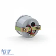 Boostdruckanzeige zusätzliches Installationsinstrument universal 52mm Aluminium-Look beleuchtet-image-6194263