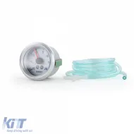 Boostdruckanzeige zusätzliches Installationsinstrument universal 52mm Aluminium-Look beleuchtet-image-6194264