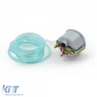 Boostdruckanzeige zusätzliches Installationsinstrument universal 52mm Aluminium-Look beleuchtet-image-6194266