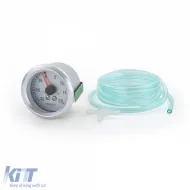 Boostdruckanzeige zusätzliches Installationsinstrument universal 52mm Aluminium-Look beleuchtet-image-6194267