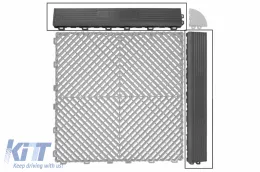 image-21-Bordures Rampe pour Garage Carreaux sol Emboîtables Revêtement Sol Modulaire Gris foncé