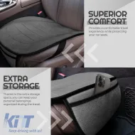 Bottom Seat Cushion Suitable for Otom From Linen Fabric Smoke Grey CBLN-102 1 Piece-image-6312426