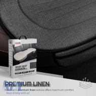 Bottom Seat Cushion Suitable for Otom With Front Pockets from Linen Fabric Smoke Grey CRLN-102 1 Piece