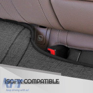 Bottom Seat Cushion Suitable for Otom With Front Pockets from Linen Fabric Smoke Grey CRLN-102 1 Piece
