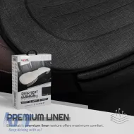 Bottom Seat Cushion Suitable for Otom With Front Pockets from Linen Fabric Black CRLN-101 1 Piece-image-6313475