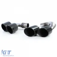 Bouts de tuyau d'échappement doubles Performance Black adaptés pour BMW X5 G05 X6 G06 X7 G07 40i-image-6277106