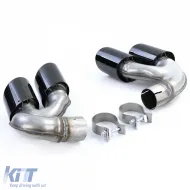 Bouts de tuyau d'échappement doubles Performance Black adaptés pour BMW X5 G05 X6 G06 X7 G07 40i-image-6277109