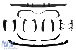 Brabus type aero package suitable for Mercedes A-Class W177 after 2018, for the model with factory A45AMG package, black lacquer - ABMEBK6011729