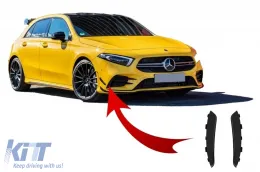 image-9-Branik prednjeg branika Bočne peraje Flake pogodne za MERCEDES A Klasa W177 V177 (04.2018-) A35 Dizjan Black Edition