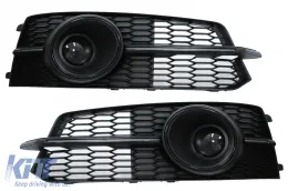 image-20-Branik rešetka branika ACC pokriva bočne Maske prikladne za Audi A6 C7 4G S Line Facelift (2015-2018) Black Edition