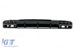 image-10-Branik zraka na stražnjem braniku s crnim vrhovima prigušivača prikladan za Mercedes S-klasu C217 Kupe (2014-2020) S63 Facelift Dizjan
