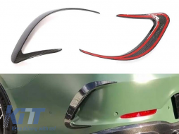 BRBS carbon additions for side vents suitable for rear GT63 bumper on Mercedes A Design GT 4 Door Coupe X290 after 2019 - ABMESX6008650