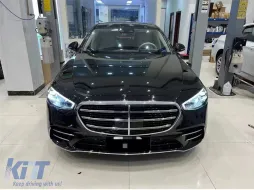Brostiní máska gia Mercedes S-Class W223 2020+ Grille Limousine-image-6164955