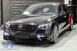 Brostinós Profylaktíras Aerotomí Cheílos gia Mercedes S-Class W223 Limousine Sport Line 2020+-image-6128212