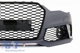 Brostinós profylaktíras gia Audi A6 4G Facelift 15-18 Diffuser Exhaust Tips RS6 Profylaktíras móno schedíasis S-Line-image-6055594