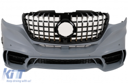 Brostinós profylaktíras gia Mercedes Sprinter W907 W910 2019-2024 GT Design Grille-image-6109697