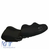Bucket Seats Poseidon Fabric All Black Pair 2 Pcs-image-6293687