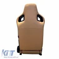 Bucket Seats RS Pvc Beige With Beige Cross Stitching Pair 2 Pcs-image-6293639