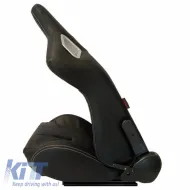 Bucket Seats RS PVC Black With White Stitching Pair 2 Pcs-image-6293708