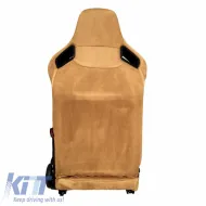 Bucket Seats suitable for R8 Suede Alcantara Beige Pair 2 Pcs-image-6293614
