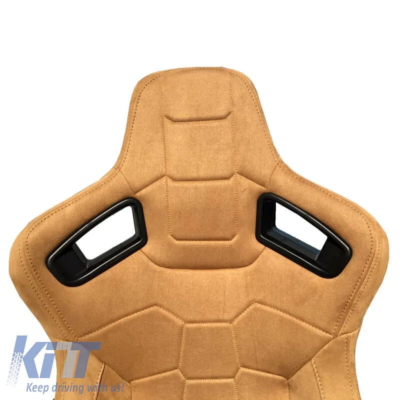 Bucket Seats suitable for R8 Suede Alcantara Beige Pair 2 Pcs